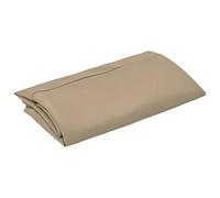 vidaXL Tissu de Remplacement pour Parasol Déporté Tissu de Rechange de Parasol de Jardin Extérieur Anti-UV Anti-décoloration Taupe 300 cm