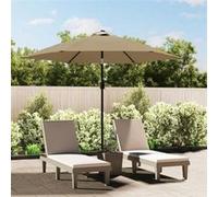 Tissu de remplacement pour parasol d'extérieur Taupe 300 cm 313797