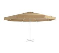 Vidaxl Tissu De Remplacement Pour Parasol D'extérieur Taupe 500 Cm