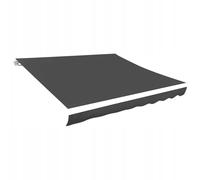 VIDAXL Tissu de Remplacement pour Store Anthracite 3,5x2,5 m Résistant aux UV