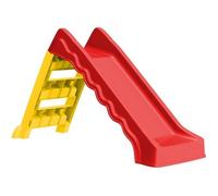 vidaXL Toboggan pliable d'enfants Intérieur/Extérieur Rouge et jaune
