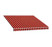 vidaXL Toile d'Auvent Voile d'Ombrage Protection Contre Soleil Jardin Patio Terrasse Extérieur Résistance aux UV Orange et Marron 300x250 cm