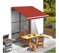 vidaXL Toile d'Auvent Voile d'Ombrage Protection contre Soleil Jardin Patio Terrasse Extérieur Résistance aux UV Orange et 145722