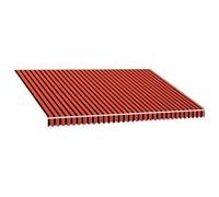 vidaXL Toile d'Auvent Voile d'Ombrage Protection Soleil Jardin Patio Terrasse Extérieur Résistant aux UV Durable Orange et Marron 450x300 cm