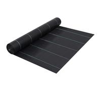 Vidaxl Toile De Paillage Noir 2x25 M Pp