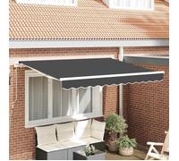vidaXL Toile de rechange pour auvent Anthracite 235 x 195 cm Polyester 42000414