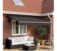 vidaXL Toile de rechange pour auvent Anthracite 350 x 250 cm Polyester 3444224