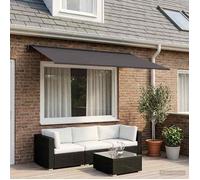 vidaXL Toile de rechange pour auvent Anthracite 450 × 300 cm Polyester 3444227