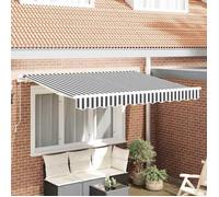 vidaXL Toile de rechange pour auvent Anthracite et blanc 3,5 x 2 m 42000472