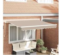 vidaXL Toile de rechange pour auvent Beige 280 x 245 cm Polyester 42000558