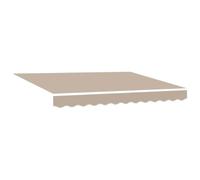 Vidaxl Tissu De Remplacement D'auvent Pour Cadre De 3x2,5 M Beige