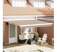vidaXL Toile de rechange pour auvent Beige 380 x 295 cm Polyester 42000560
