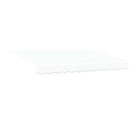 vidaXL Toile de rechange pour auvent Polyester 330 x 245 cm Blanc, résistant aux UV, imperméable