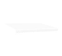 vidaXL Tissu de remplacement pour store pour cadre 42000576 4,5 x 3 m Blanc