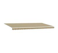 vidaXL Toile de Rechange pour auvent, Cadre 6 x 3 m en Vert et Jaune, Parfait pour l'extérieur, Solution d'ombre Sympa pour la Maison, auvents de Jardin, pour protéger Ton Balcon et ta terrasse