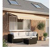 vidaXL Toile de rechange pour auvent Crème 2,5 x 2 m Polyester – Résistant UV et eau
