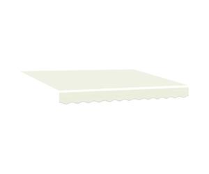 vidaXL Toile de Rechange pour auvent Crème 3 x 2 m Polyester, Auvent Rectangulaire Moderne, Résistant à la Décoloration, UV et Eau, Facile à Nettoyer, Solution Ombre Extérieure