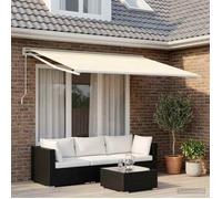 vidaXL Toile de rechange pour auvent Crème 300 x 250 cm Polyester 3444195