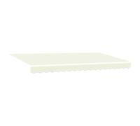 vidaXL Toile de Rechange pour auvent Crème 4 x 2 m Polyester, Auvent Rectangulaire Moderne, Résistant à la Décoloration, UV et Eau, Facile à Nettoyer, Solution Ombre Extérieure