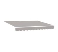 vidaXL Toile de Rechange pour auvent Gris Clair 280 x 245 cm Polyester