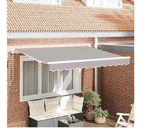 vidaXL Tissu de remplacement de store pour cadre 3 x 2,5 m Gris clair 42000586