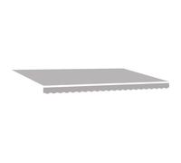 vidaXL Toile de Rechange pour auvent Gris Clair 480 x 295 cm Polyester