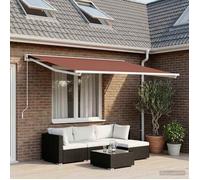 vidaXL Toile de rechange pour auvent Marron 250 x 200 cm Polyester 3444261