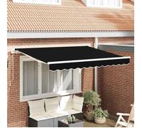 vidaXL Tissu de remplacement pour store 3 x 2,5 m Noir 42000544