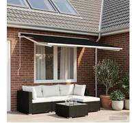 vidaXL Toile de rechange pour auvent Noir 300 x 250 cm Polyester 3444349