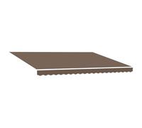 vidaXL Toile de Rechange pour auvent Polyester, Auvent Rectangulaire Moderne, Résistant à la Décoloration, UV et Eau, Facile à Nettoyer, Solution Ombre Extérieure
