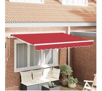 vidaXL Toile de rechange pour auvent 280 x 245 cm Rouge Polyester, imperméable, résistante aux UV