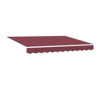 vidaXL Toile de Rechange pour auvent Rouge Bordeaux 330 x 195 cm