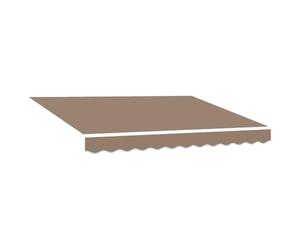 vidaXL Toile de Rechange pour auvent Taupe 481 x 295 cm Polyester