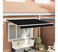 vidaXL Tissu de Remplacement pour Store de 3x2.5 m Noir