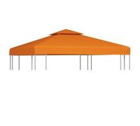 vidaXL Toile de remplacement pour belvédère 310 g/m² Orange 3x3 m