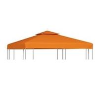 Toile de remplacement de belvédère 310 g/m² Orange 3x3 m