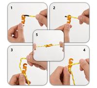 Cordes de haubanage avec clés réfléchissantes 8 pcs 4 m 4 mm