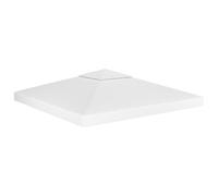vidaXL Toile de toit de belvédère 2 niveaux 310 g/m² 3x3 m Blanc