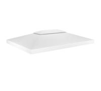 vidaXL Toile de toit de belvédère 2 niveaux 310 g/m² 4x3 m Blanc