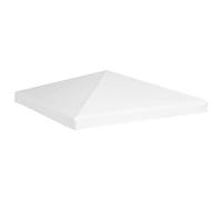 vidaXL Toile de toit de belvédère 270 g/m² 3x3 m Blanc