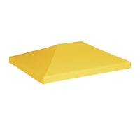 vidaXL Toile de toit pour belvédère 270 g/m² 3x3 m Jaune Auvent de remplacement