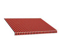 VidaXL Toile pour Store banne Orange & Marron 400 x 300 cm