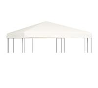 vidaXL Toile de toit de belvédère 3 x 3 m 310 g/m² Blanc crème résistant à l'eau
