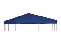 vidaXL Toile supérieure Belvédère 310 g/m² 3x3 m Bleu pour tonnelle