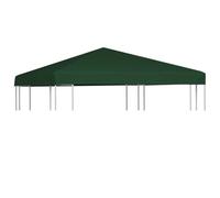 vidaXL Toile supérieure Belvédère 310 g/m² 3x3 m Vert Gazebo Tonelle Pavillon