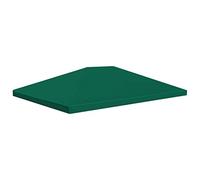 vidaXL Toile Supérieure de Belvédère Toit de Rechange de Tonnelle Dessus de Chapiteau Jardin Terrasse Extérieur 310 g/m² 4x3 m Vert
