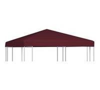 vidaXL Toile supérieure de gazebo 310 g/m² 3x3 m Bordeaux G