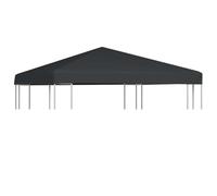 vidaXL Toile supérieure pour gazebo 310 g/m² 3x3 m Gris