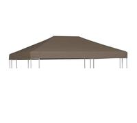 vidaXL Toile supérieure de gazebo 3x4 m 310 g/m² Taupe