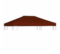 vidaXL Toile Supérieure de Gazebo Toit de Chapiteau Toit de Belvédère Jardin Terrasse Extérieur Protection Contre Le Soleil 310 g/m² 3x4 m Terre Cuite